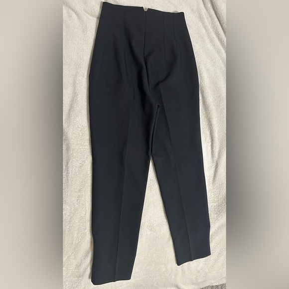Zara Tapered Pleaded Black Trouser Dress Pants Size XS Women’s - Picture 6 of 9